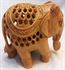 Picture of Wooden Elephant - 3 inches with net-like pores