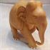 Picture of Wooden Plain Elephant with Trunk Down - 6 inches