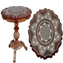 Picture of Wooden Pillor Table 24 inches